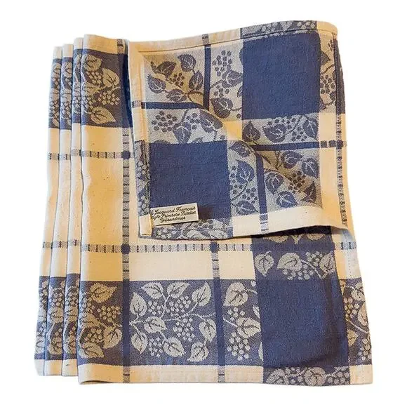 Le Jacquard Francais Primrose Bordier Blue/Ivory 19" x 12" Placemats Set of 4 - Picture 3 of 9